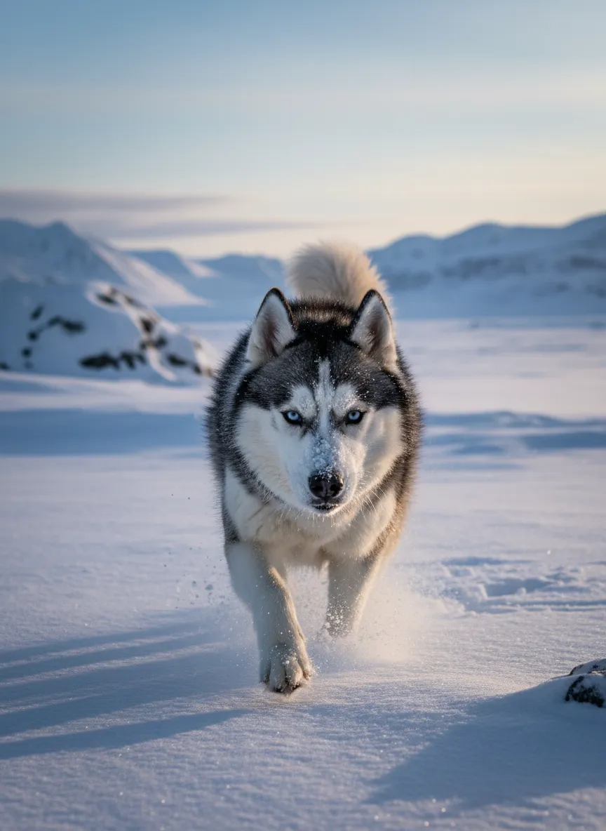 husky_running_in_snow