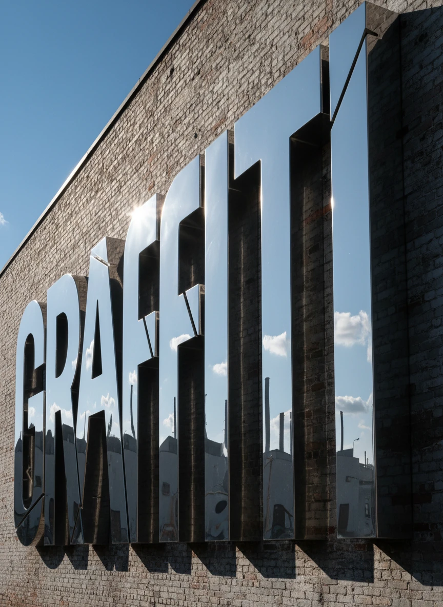 3D Chrome Letters