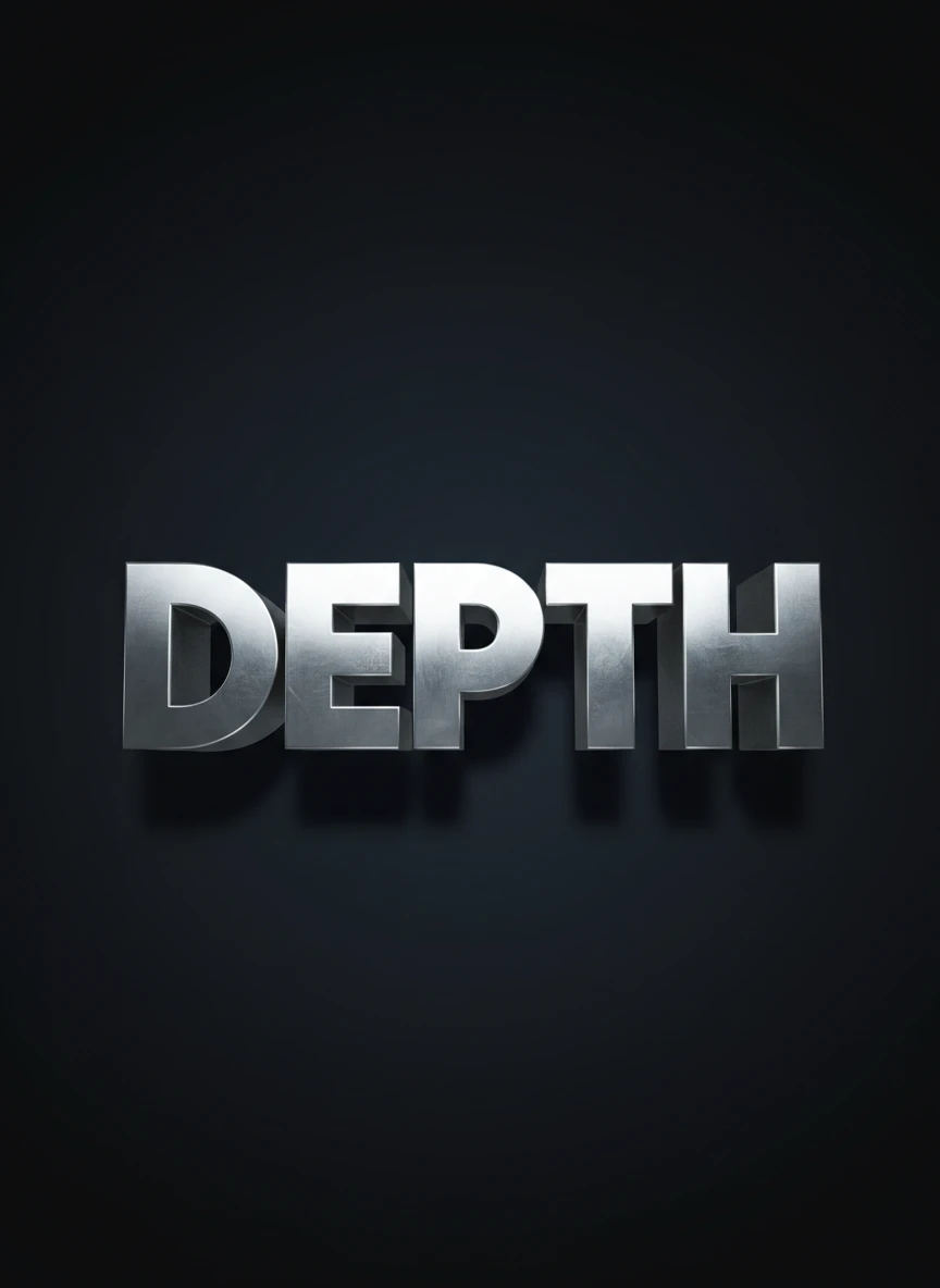 3D Metallic Word Art