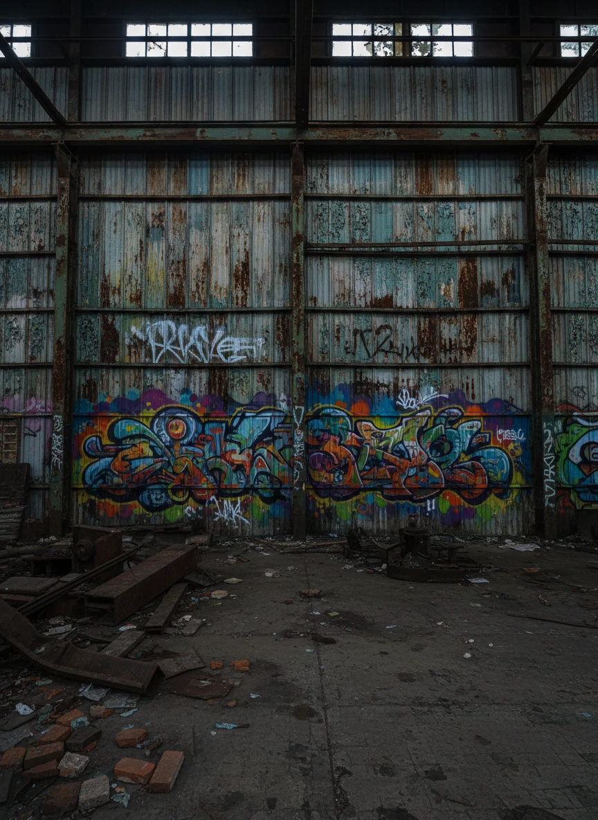 Abandoned Factory Wall