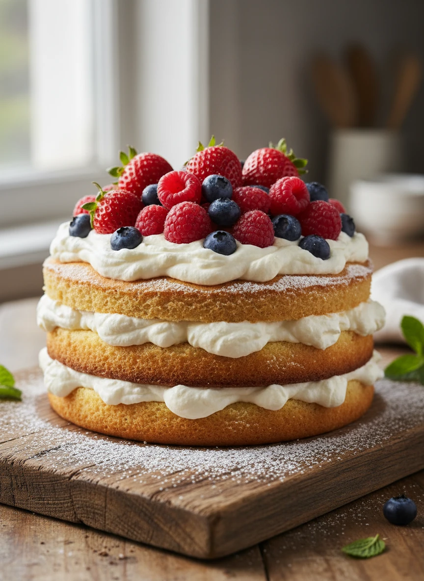 Berry Cream Dream Cake