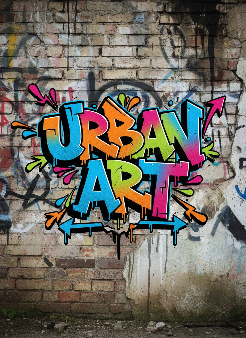 Graffiti Street Word Art