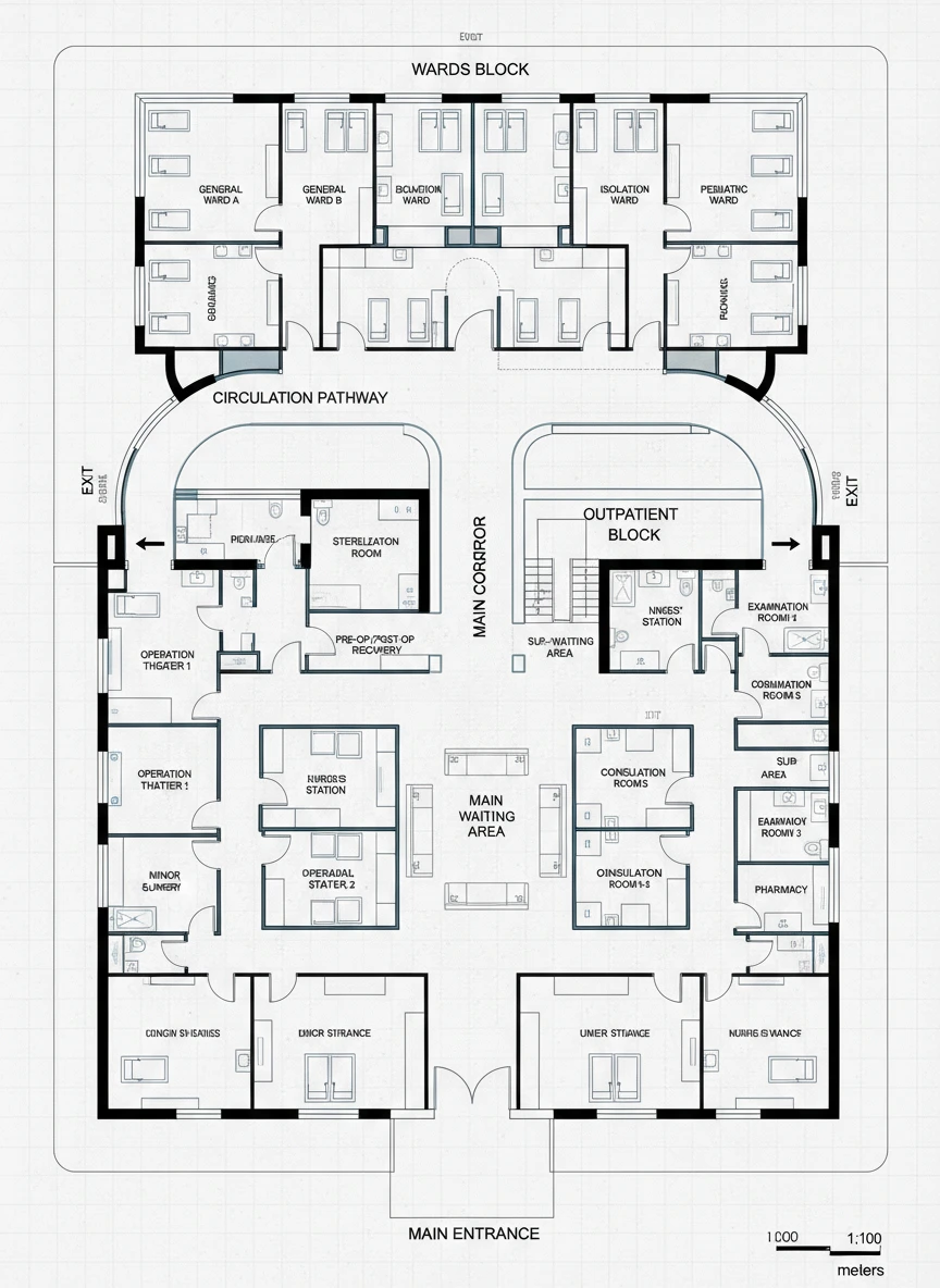 Hospital Floor Plan