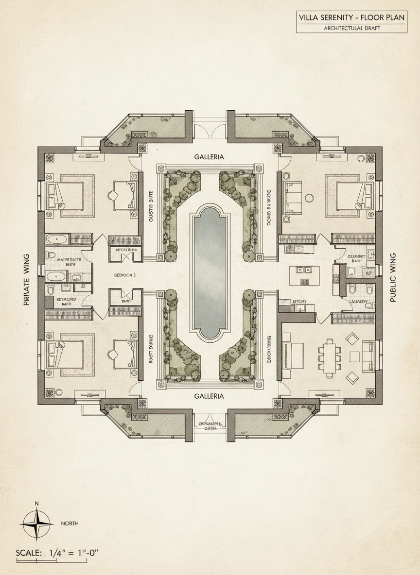 Luxury Villa Floor Plan