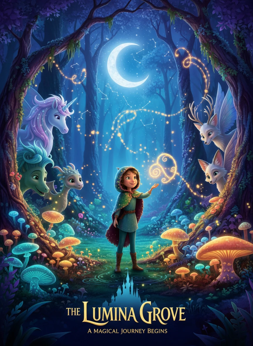 Mystical Night Forest