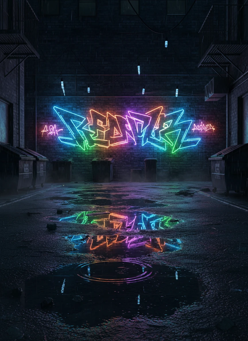 Neon Alley Glow