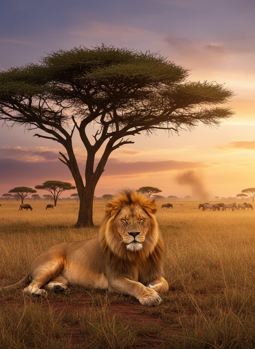 Resting Lion Guardian