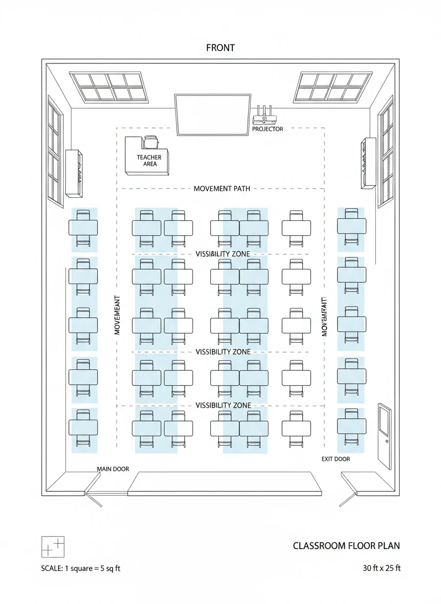 School Classroom Floor Plan