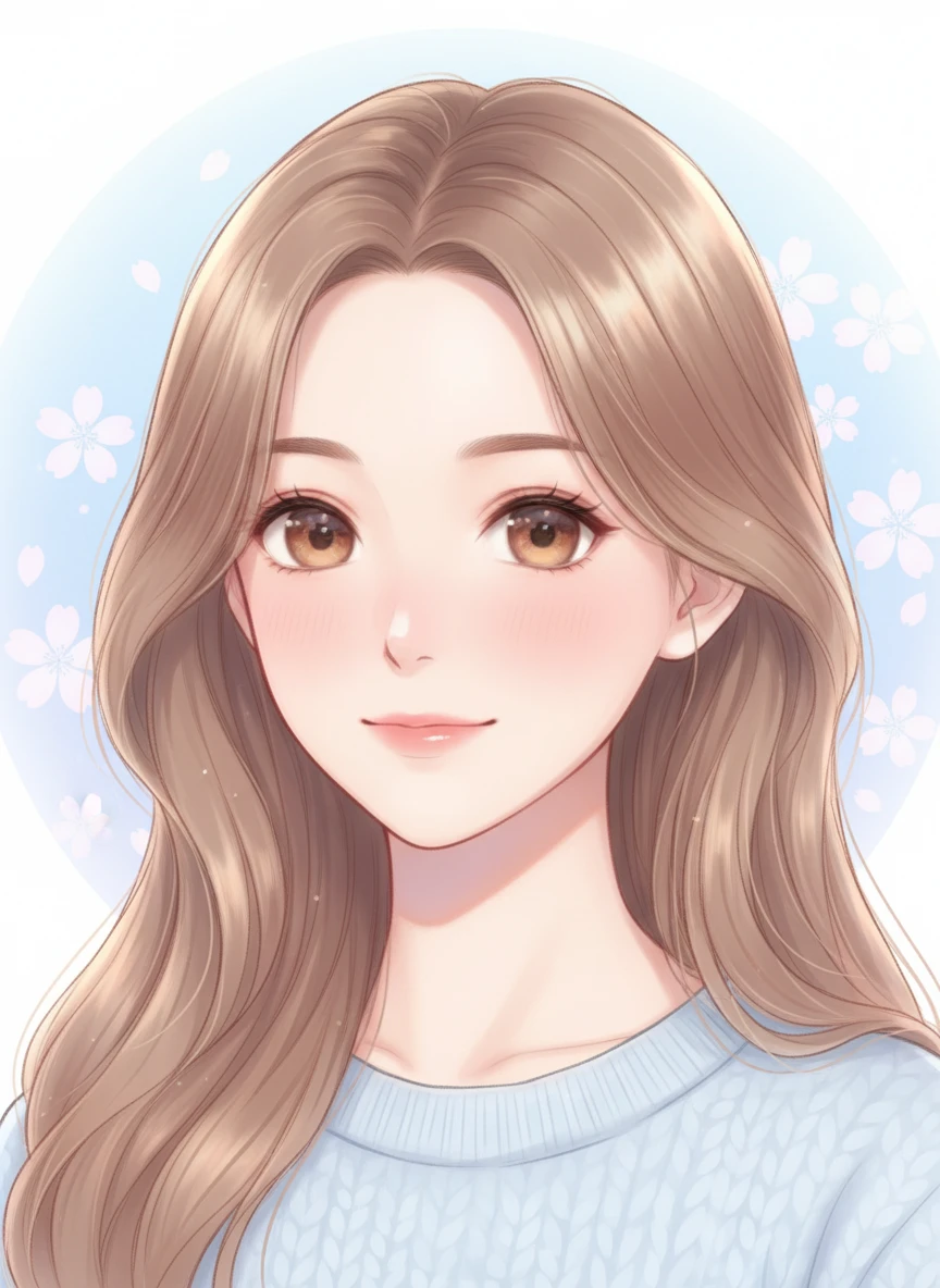 Soft Anime Girl Portrait