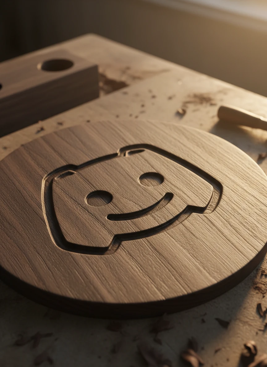 Wood Carved Logo
